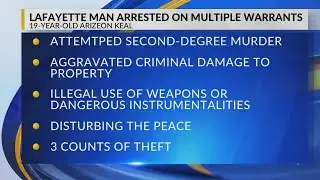 Lafayette man arrested on multiple warrants