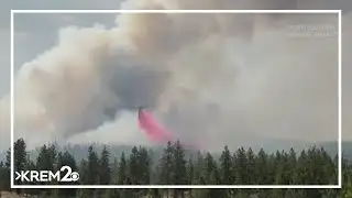 Lake Spokane fire burns 2,300+ acres in Stevens County; evacuations still in place