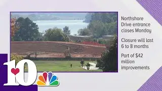 Lakeshore Park construction closes entrance