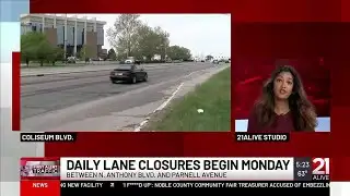 Lane restrictions 5/13/25