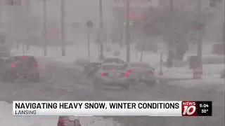 Lansing officials share winter road safety plan