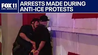 LAPD arrest several people during anti-ICE protests