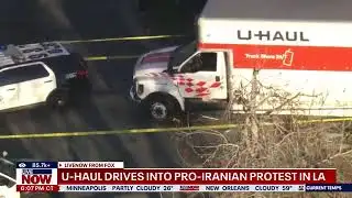 LAPD Investigating After U Haul Driver Appears to Ram Pro Iran Protesters