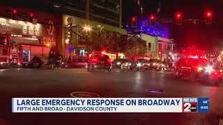 Large emergency response on Broadway