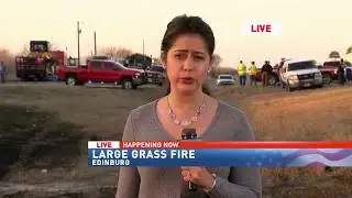 Large grass fire