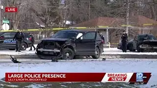 Large police presence in Brookfield