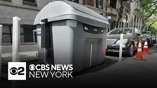 Large ratproof trash bins installed across NYC as part of pilot program