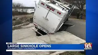 Large Sinkhole Opens