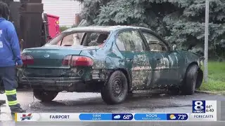 Large sinkhole opens up, swallows car on St. Paul Boulevard