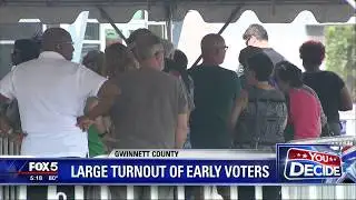 Large turnout of early voters
