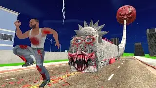 Largest Bloody Moon Train Attack on Franklin - indian bikes driving 3d game 
