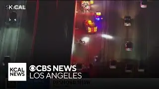 LASD deputy hospitalized after crash on 105 Freeway in Downey