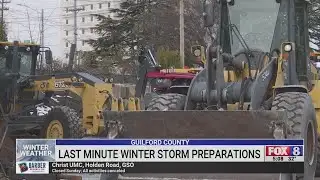 Last-minute preparation for winter storm underway in Guilford County