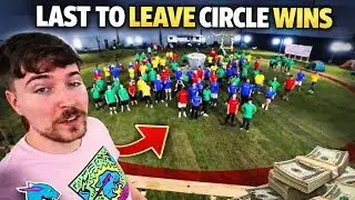 Last To Leave Circle Wins $500,000@MrBeast 