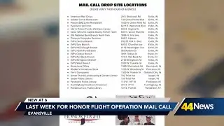 Last week for Honor Flight Operation Mail Call