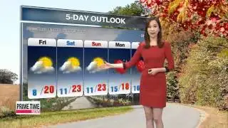 Late autumn conditions to continue, Friday   금요일, 쌀쌀한 가운데 늦 가을날씨 전망