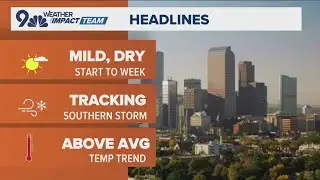 Latest forecast | Mild and sunny with highs near 50