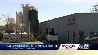 Latest information in the Madison asphalt tank fire