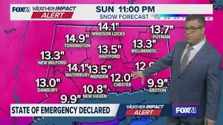 Latest on snowstorm in Connecticut at 4 p.m.
