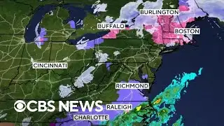 Latest weather forecast as snow and ice batter the U.S.