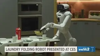 Laundry folding robot presented at CES