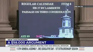Lawmakers disagree about paying for the special session