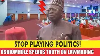 Lawmakers Under Fire! Oshiomhole Demands SERIOUS Lawmaking