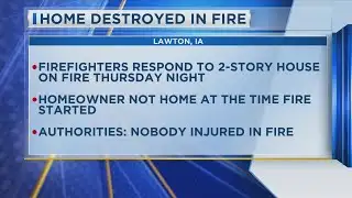 Lawton Home Destroyed In Fire