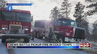 Lead Fire Dept. fights ammunition fire and cold temps