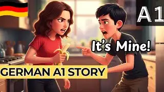 Learn German With an EASY A1 Banana Story! (for beginners)