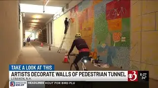 Lebanon middle school students add to downtown tunnel art installation