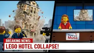 🧱 LEGO Hotel Collapse | Mini News Report 🎙️