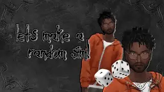 lets make a random sim! 🖤 | sims 4 create a sim & commentary