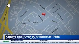 Lexington fire department investigating overnight fire