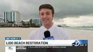 Lido beach partially closing for restoration project