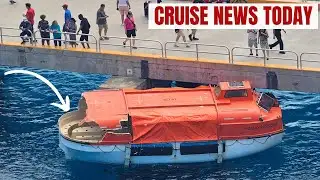 Lifeboat Falls from Cruise Ship During Safety Drill