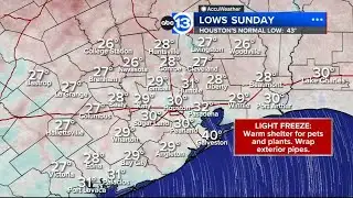 Light freeze arrives tonight for Sunday morning, chilly weekend continues