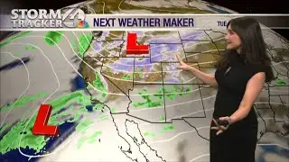 Light showers for some today, otherwise breezy and warm!