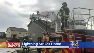 Lightning Bolt Hits Home In North Metro, Causes Attic Fire