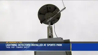 Lightning detectors installed at sports park