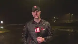 Lightning in Heard County as rain begins