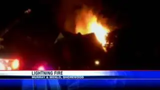 Lightning may have sparked Shorewood fire