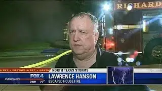 Lightning sparks fire