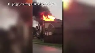 Lightning sparks several fires in Leander, Cedar Park