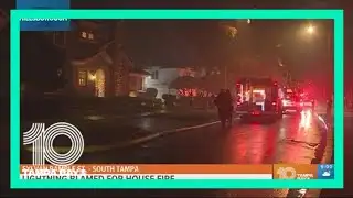 Lightning strike causes fire at 2 homes
