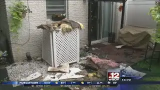 Lightning strike causes fire at apartment building