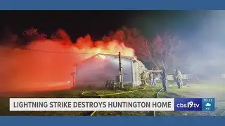 Lightning strike causes house fire, roof collapse in Angelina County