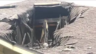 Lightning strike fire