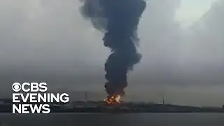 Lightning strike ignites fire at Cuban fuel farm