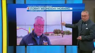 Lightning strikes during Kevin Charette